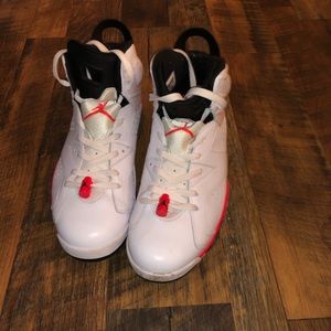 Nike air Jordan retro white and orange.